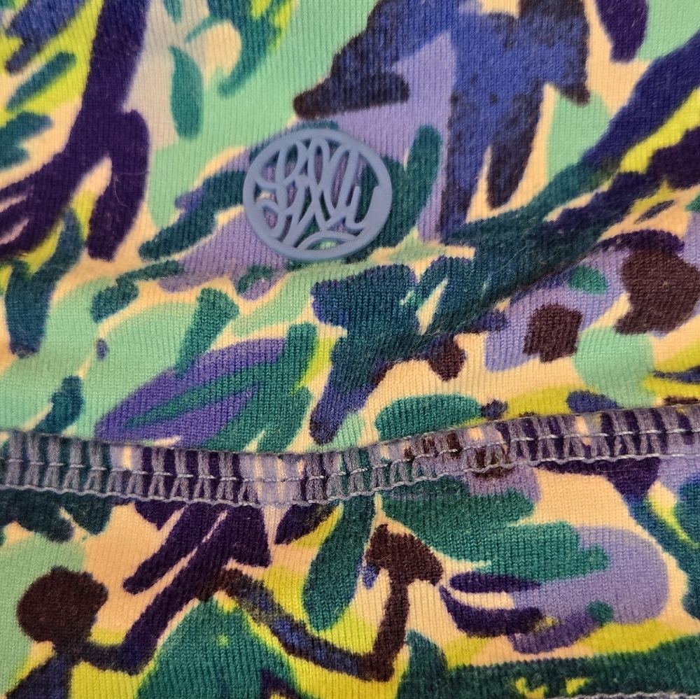 Lilly Pulitzer• Weekender Cropped Leggings Bennet Blue Sneak a Beak. Sz S - Picture 7 of 9